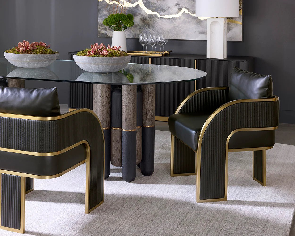 Baz Dining Armchair - Napa Black - Central Designs
