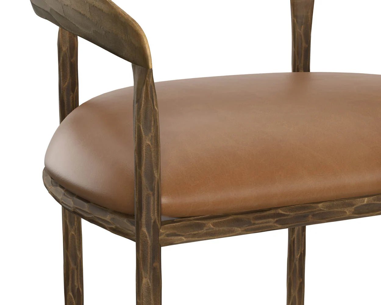 Zanatta Counter Stool - Tan Leather - Central Designs