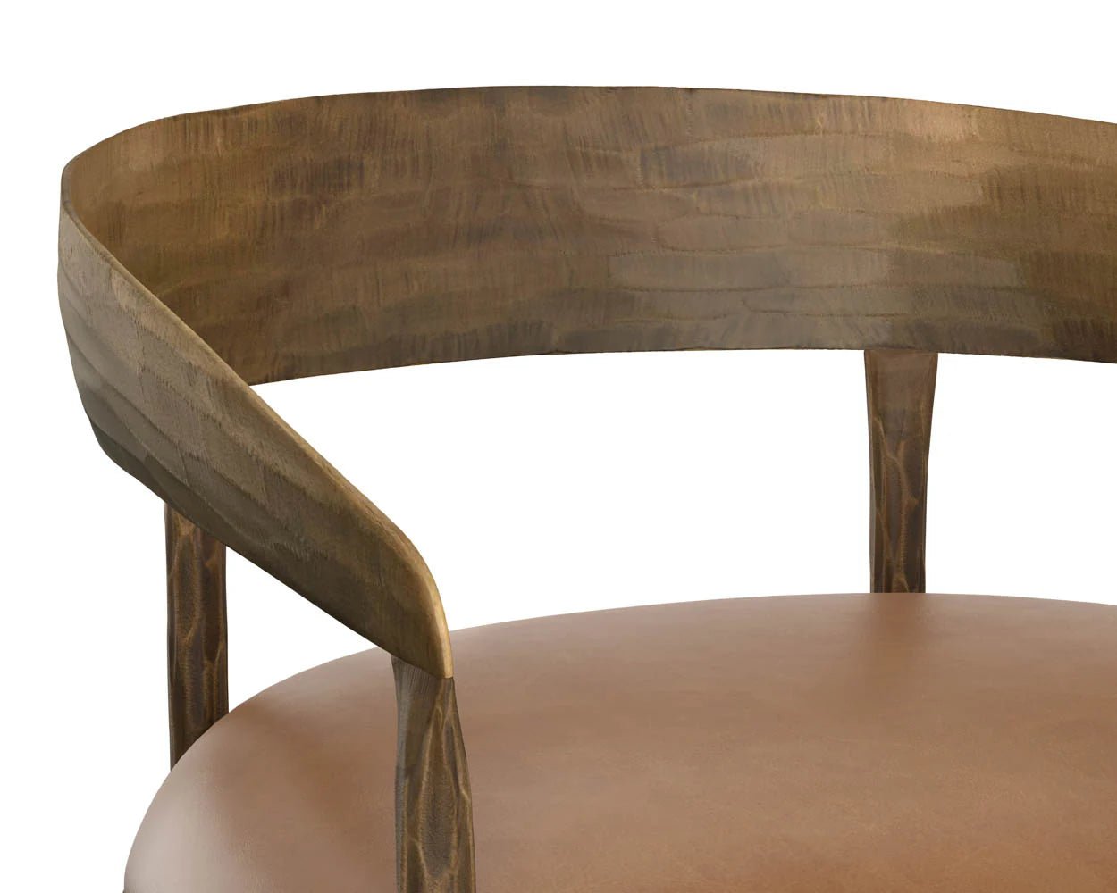 Zanatta Counter Stool - Tan Leather - Central Designs