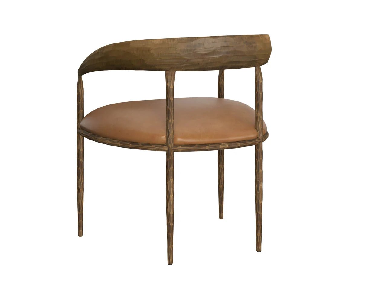 Zanatta Dining Armchair - Tan Leather - Central Designs