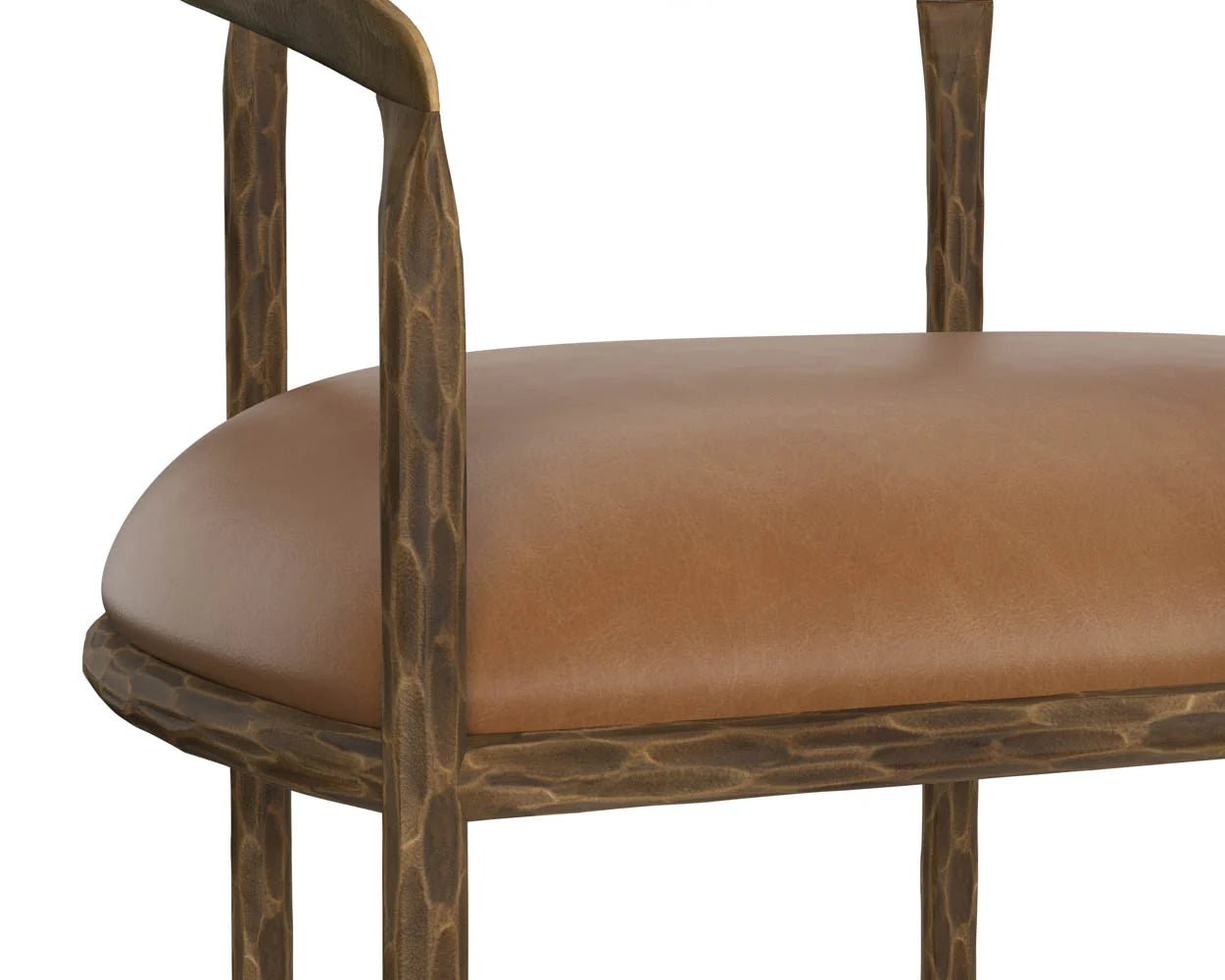 Zanatta Dining Armchair - Tan Leather - Central Designs