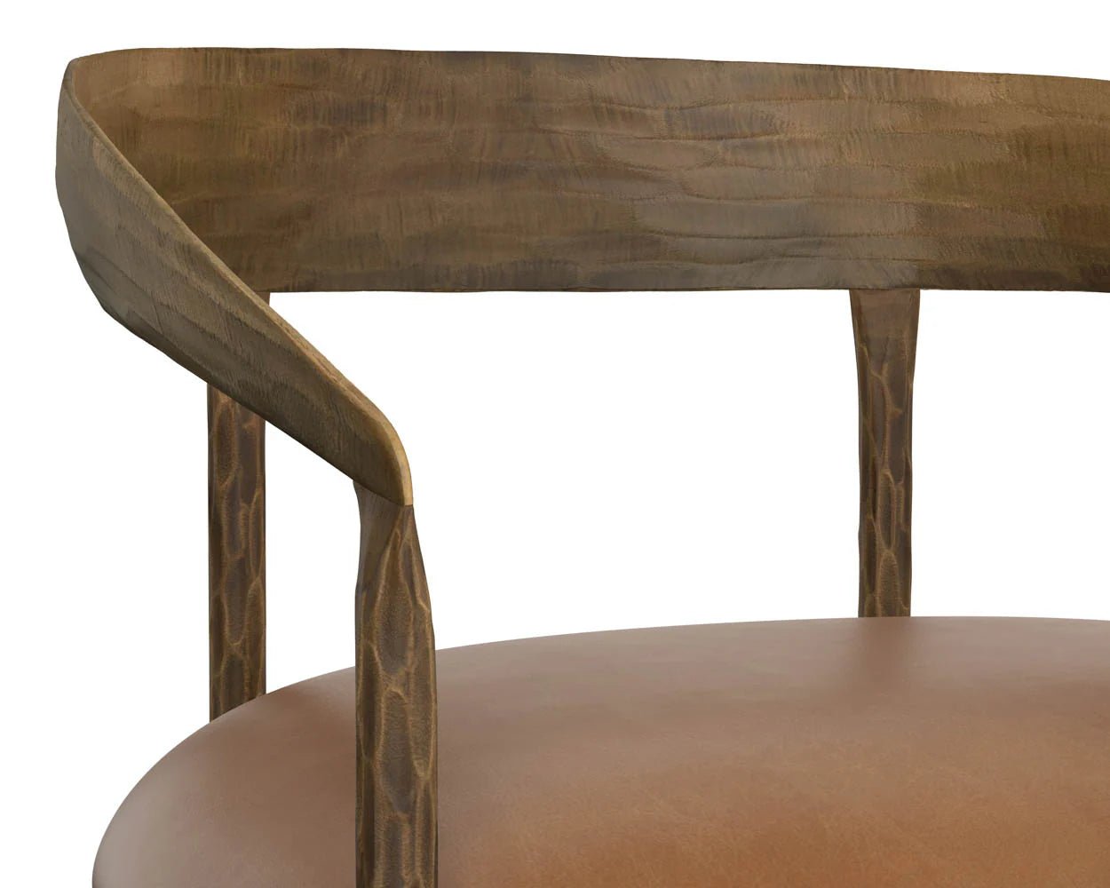 Zanatta Dining Armchair - Tan Leather - Central Designs