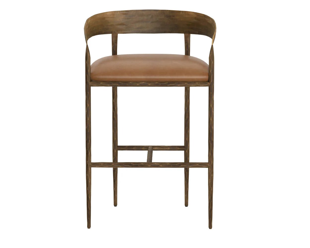 Zanatta Barstool - Tan Leather - Central Designs