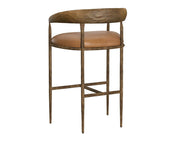 Zanatta Barstool - Tan Leather - Central Designs