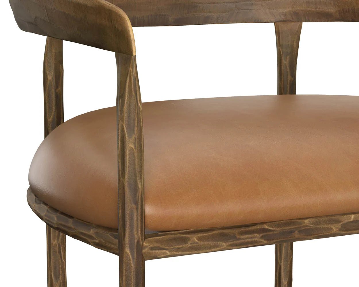 Zanatta Barstool - Tan Leather - Central Designs