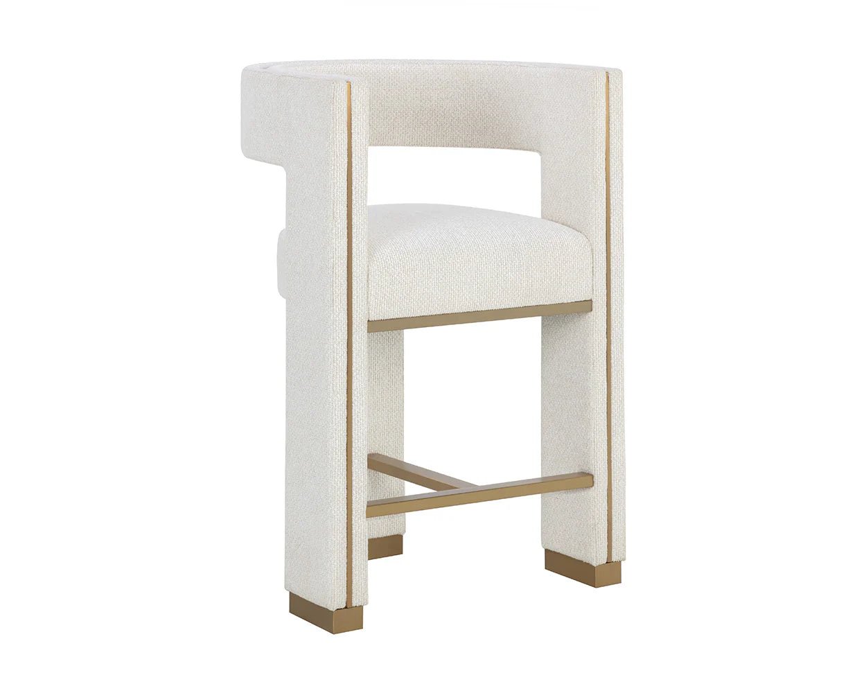 Adamina Counter Stool - Rhea Light Barley - Central Designs