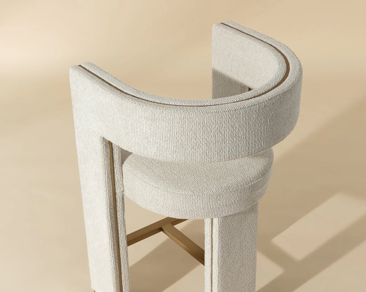 Adamina Counter Stool - Rhea Light Barley - Central Designs