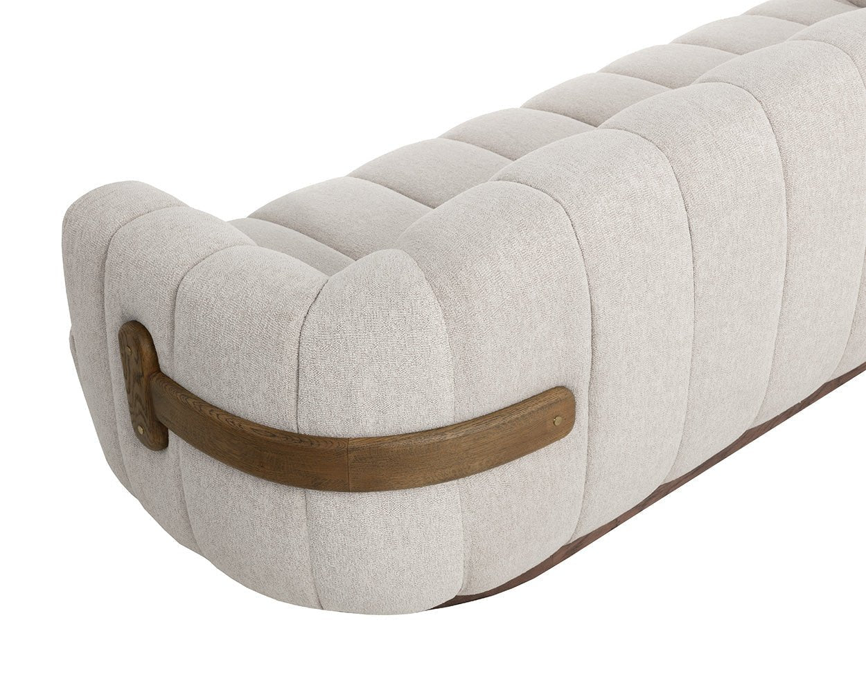 Tadeo Sofa - Warm Brown - Dove Cream - Central Designs
