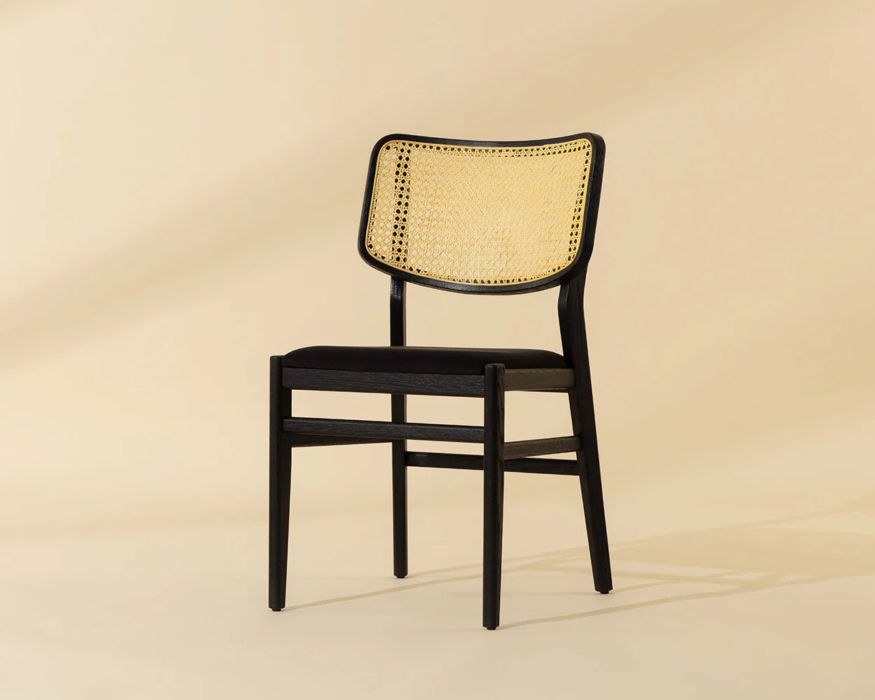 Annex Dining Chair - Abbington Black / Natural - Central Designs