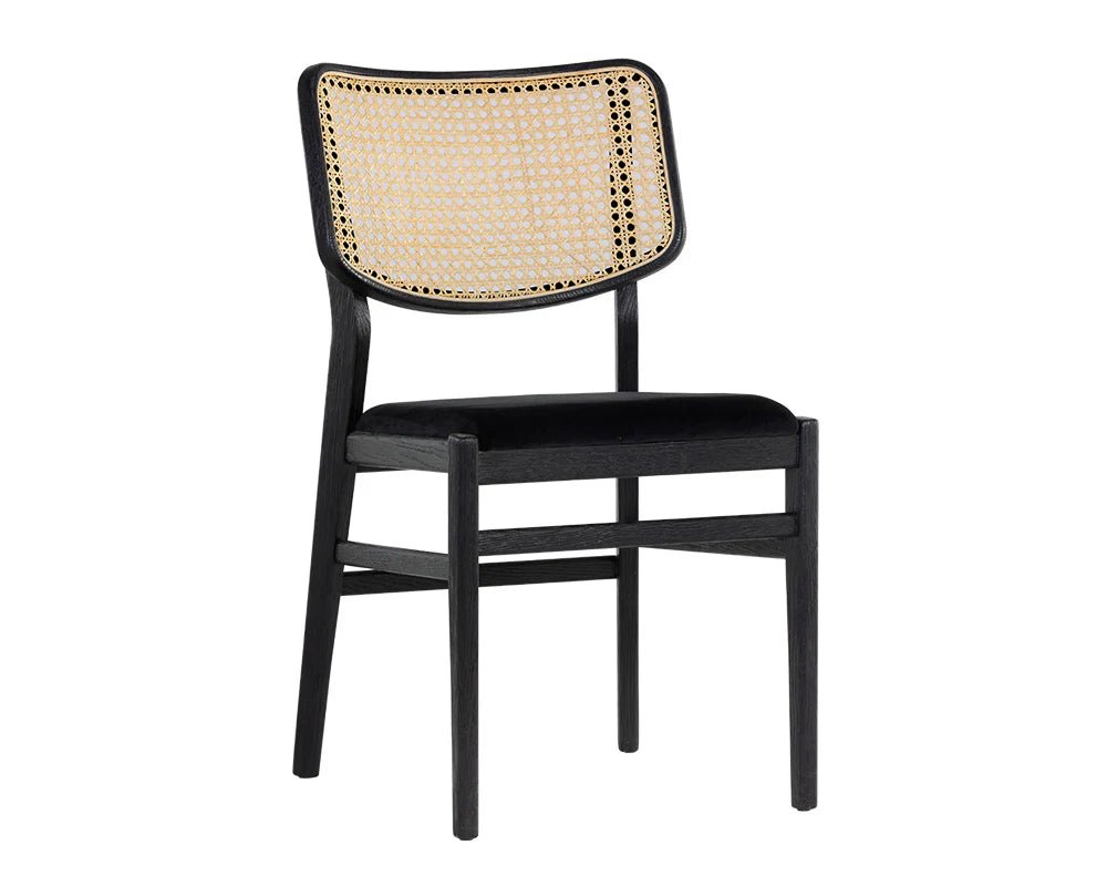 Annex Dining Chair - Abbington Black / Natural - Central Designs