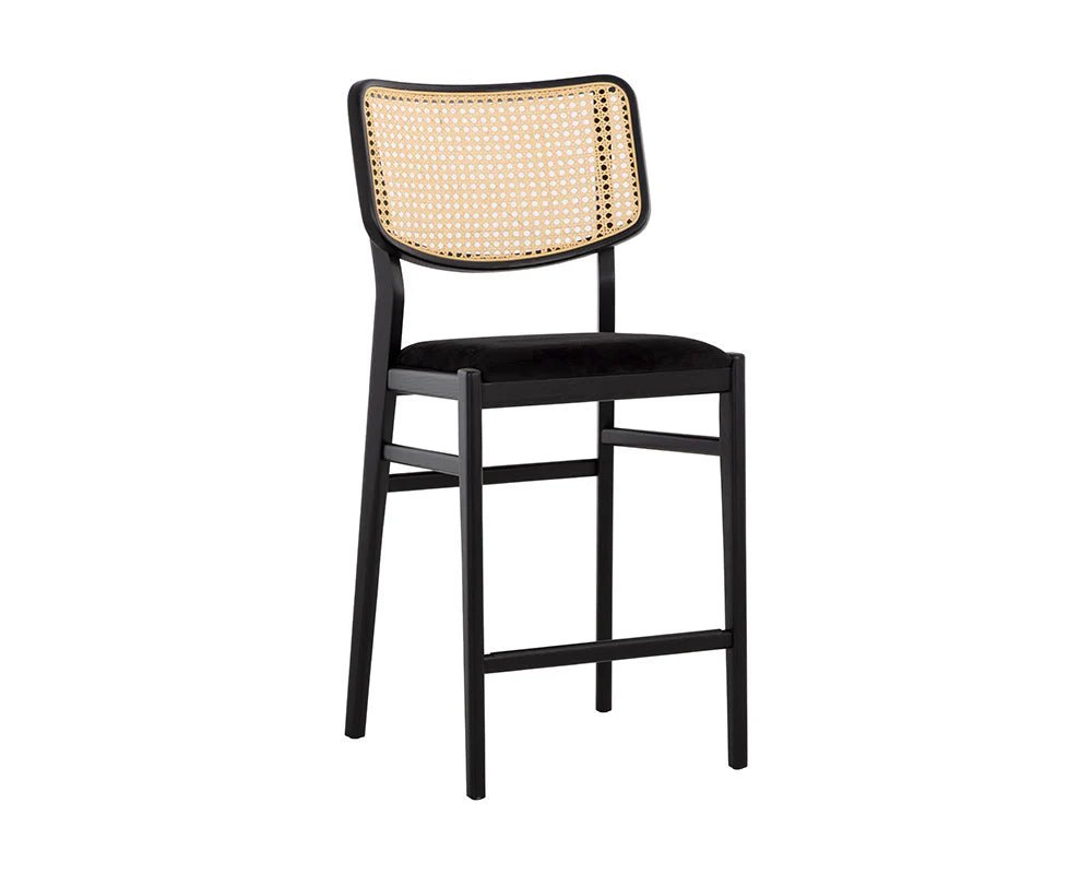 Annex Counter Stool - Abbington Black / Natural - Central Designs