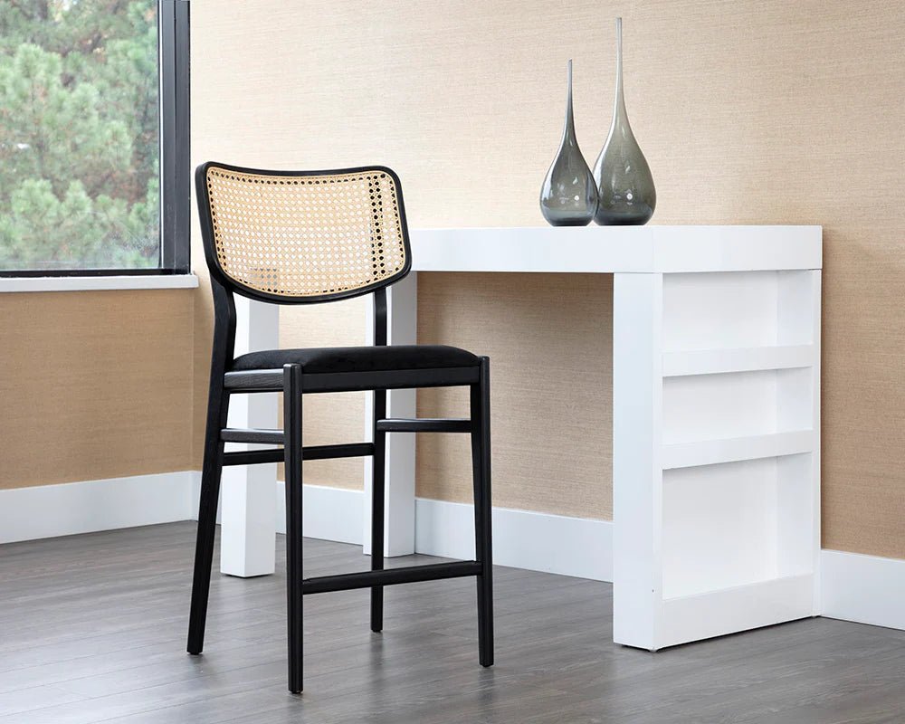 Annex Counter Stool - Abbington Black / Natural - Central Designs