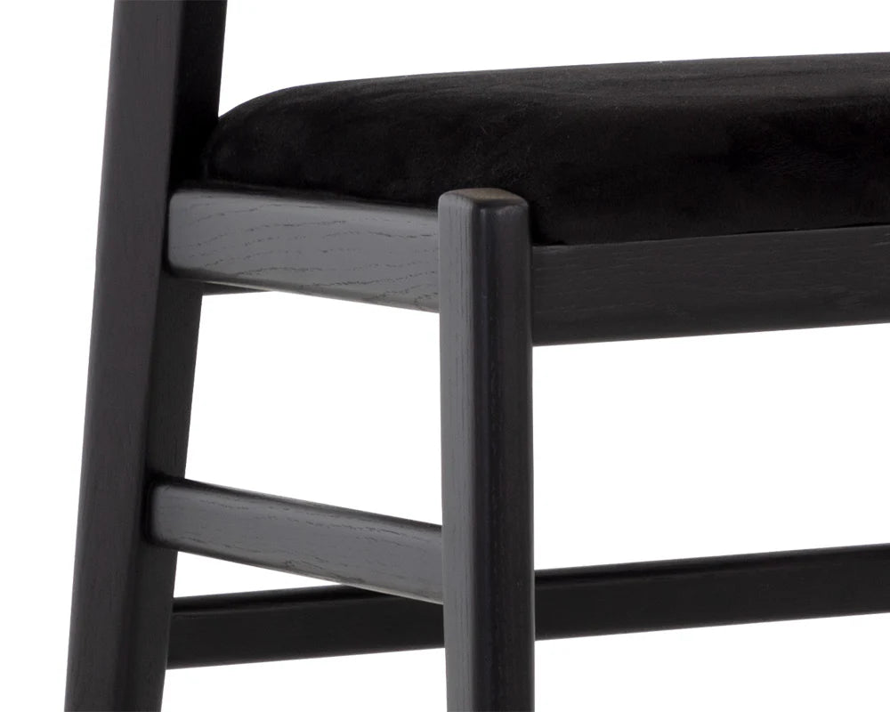 Annex Counter Stool - Abbington Black / Natural - Central Designs