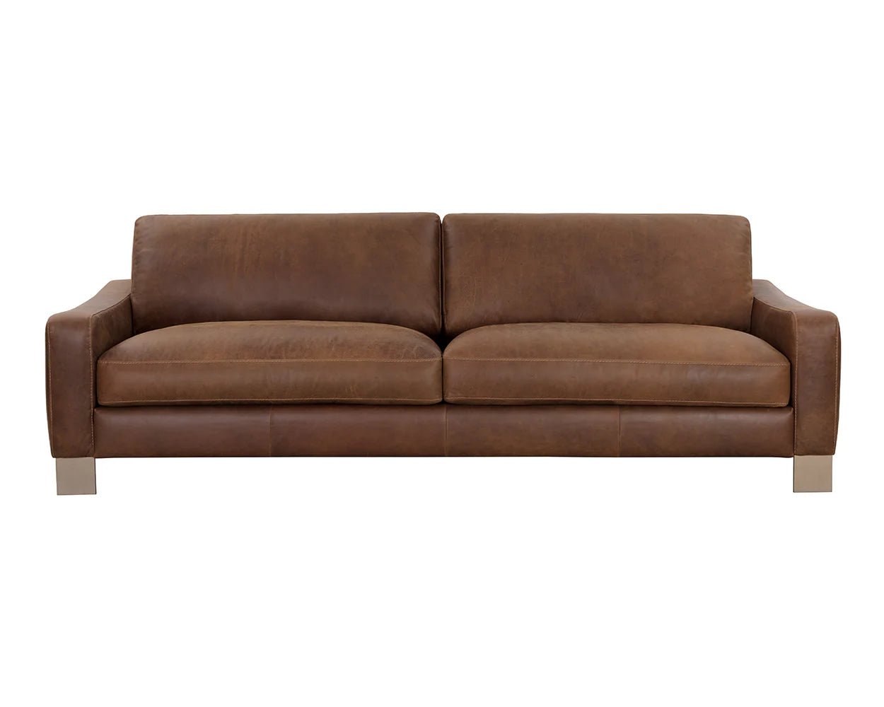 Rafael Sofa - Lucia Tobacco Leather - Central Designs