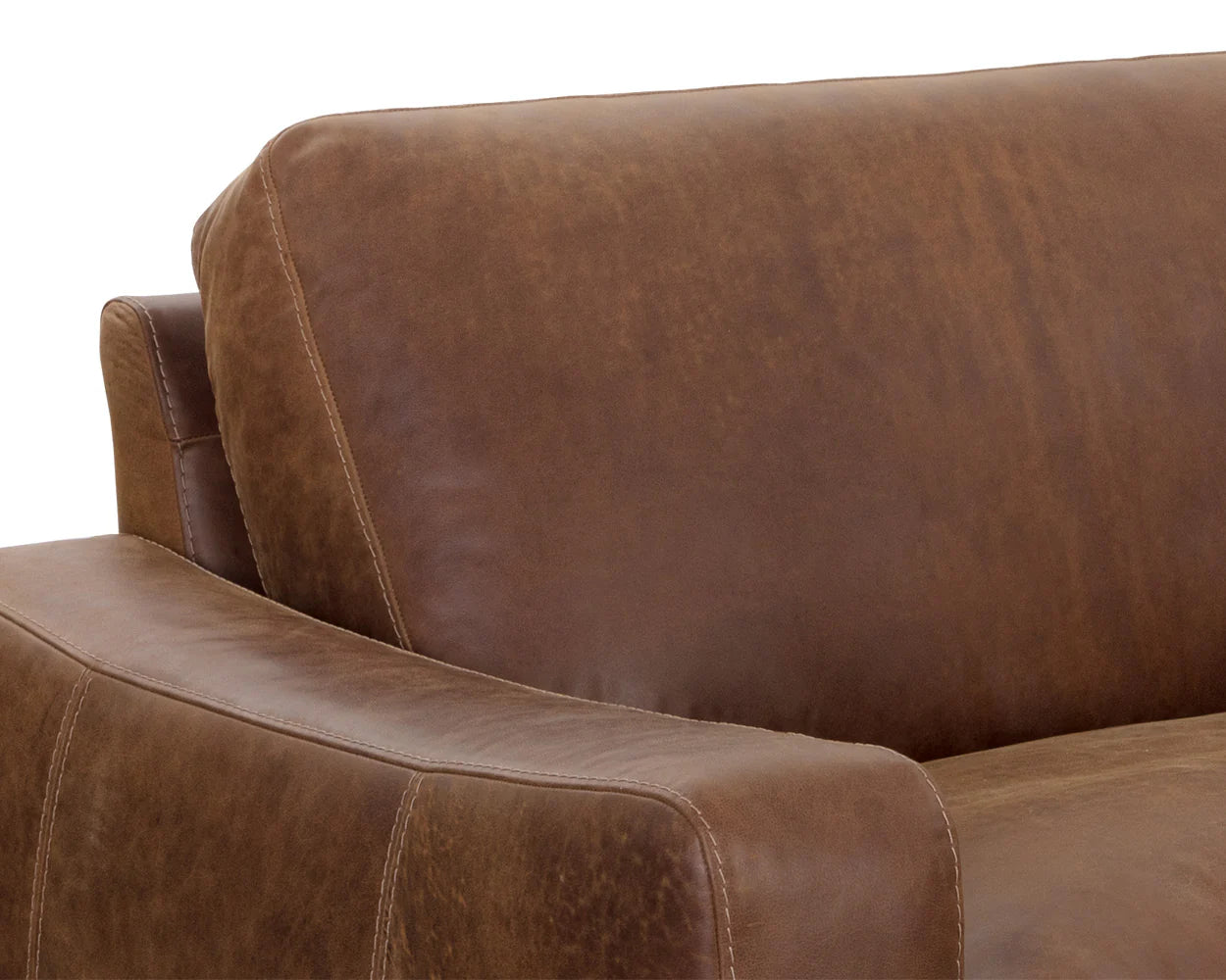 Rafael Sofa - Lucia Tobacco Leather - Central Designs
