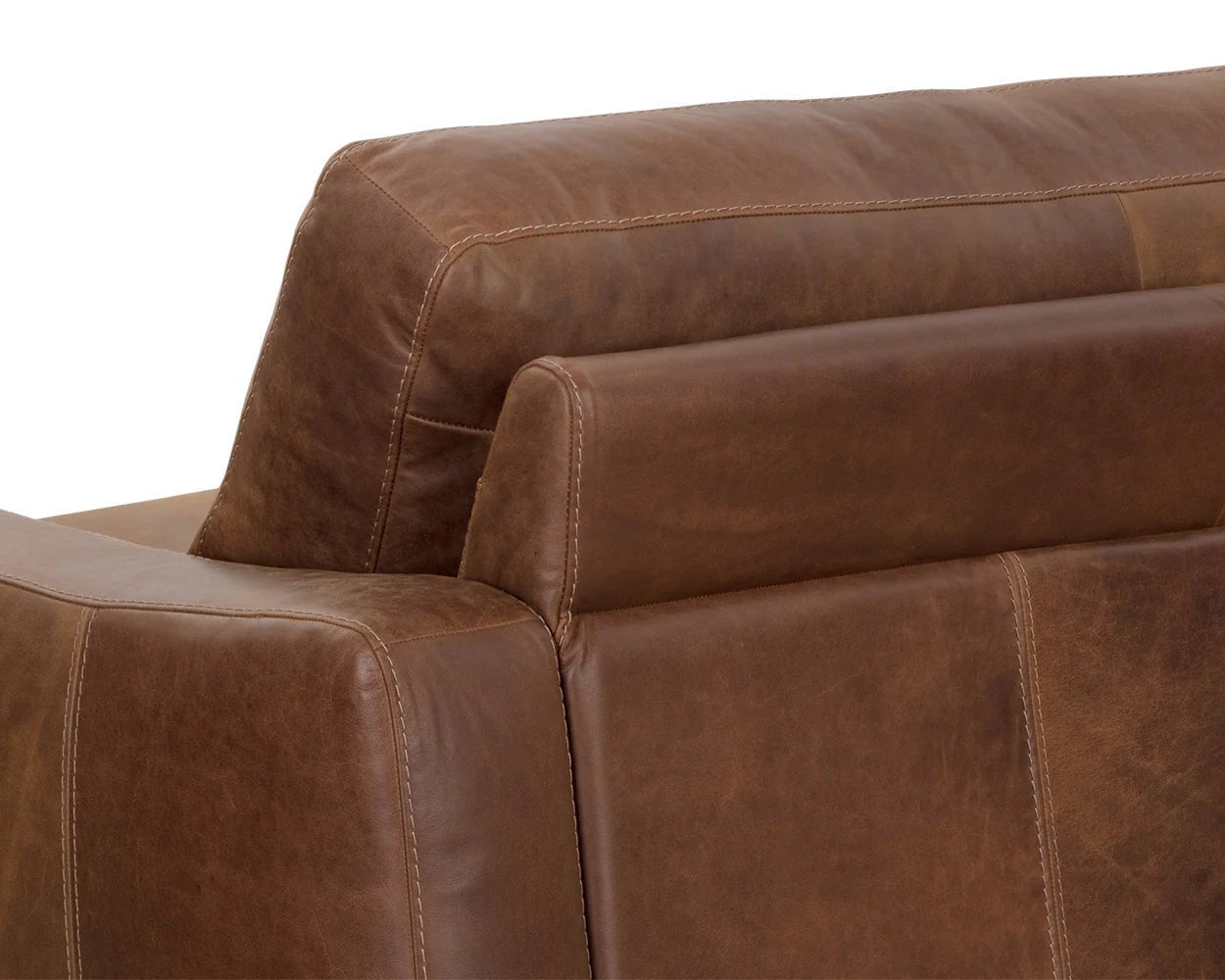 Rafael Sofa - Lucia Tobacco Leather - Central Designs