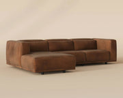 Beau Sofa Chaise - Laf - Lucia Tobacco Leather - Central Designs
