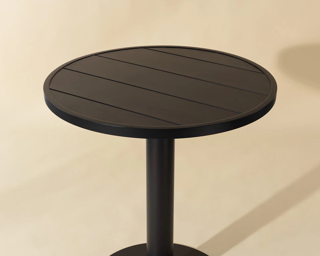 Merano Bar Table - Round - Black - Central Designs
