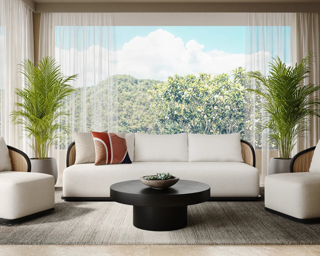 Bora Sofa - Louis Cream - Central Designs