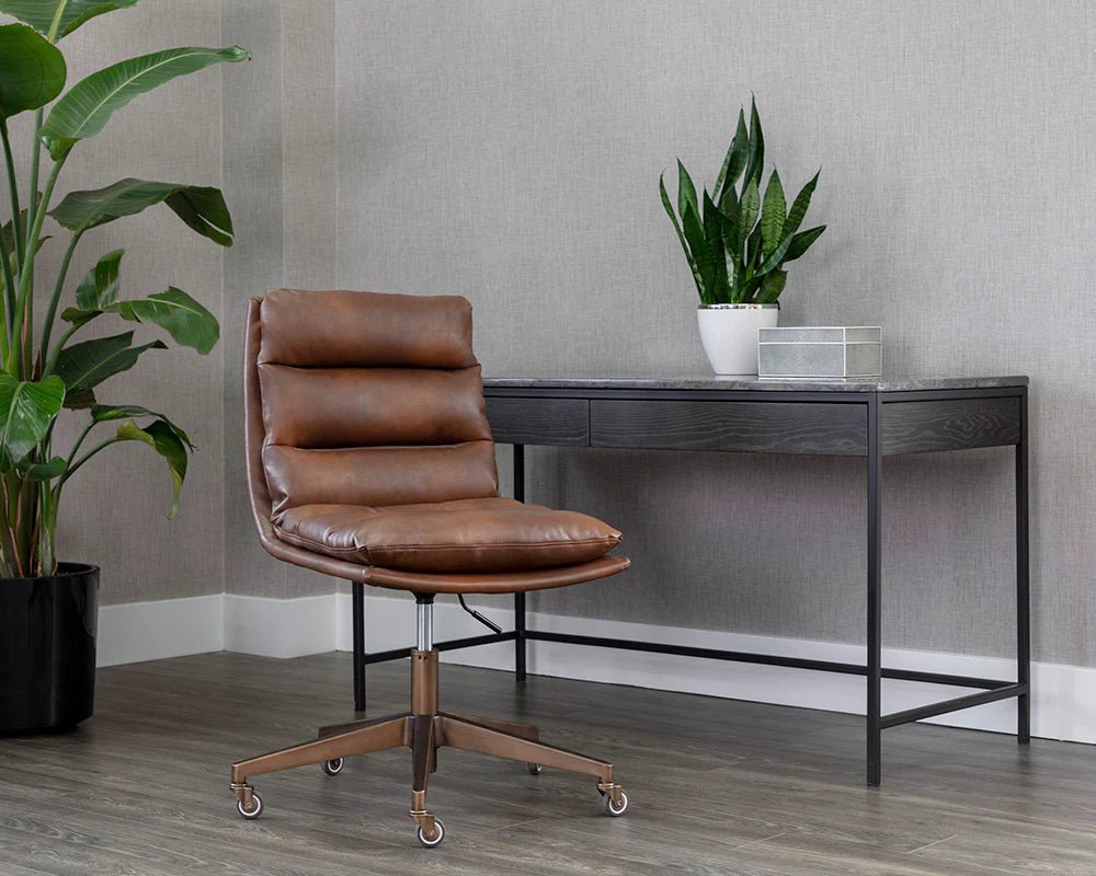 Stinson Office Chair - Bravo Cognac - Central Designs