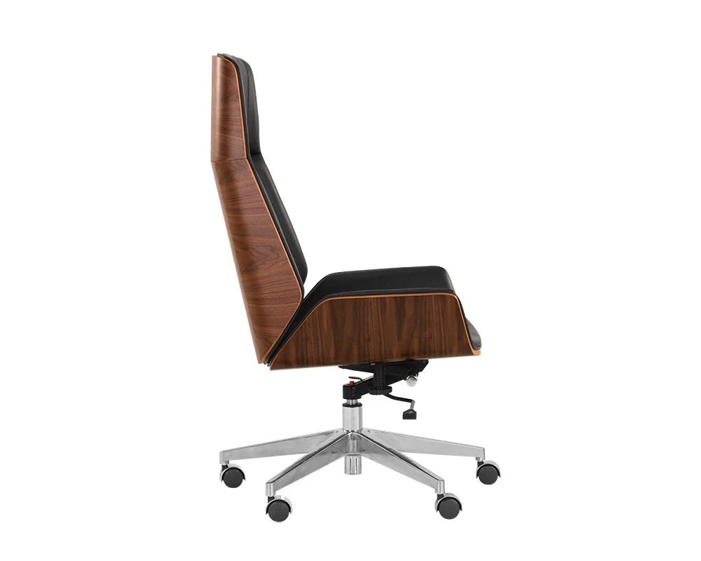 Rhett Office Chair - Dillon Black - Central Designs