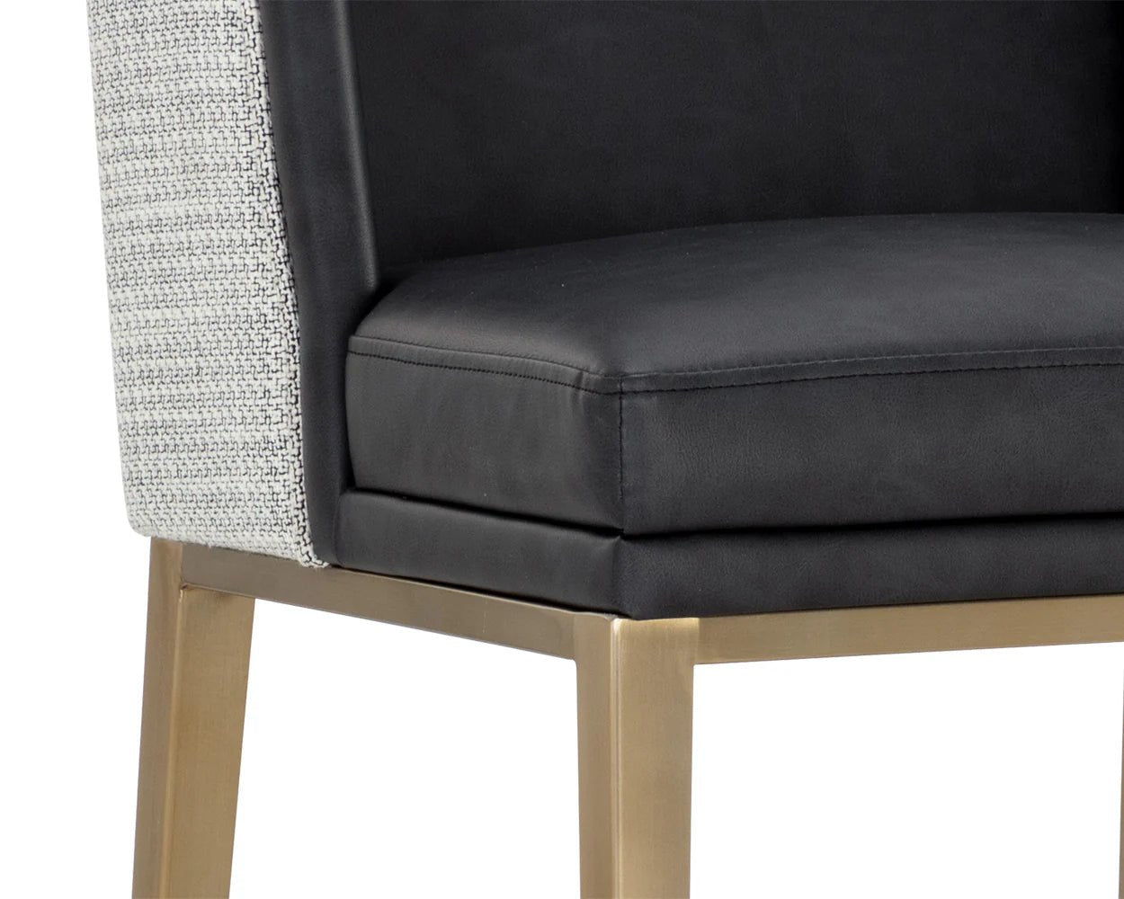 Joplin Bar Stool - Cantina Black / Vera White Pepper - Central Designs