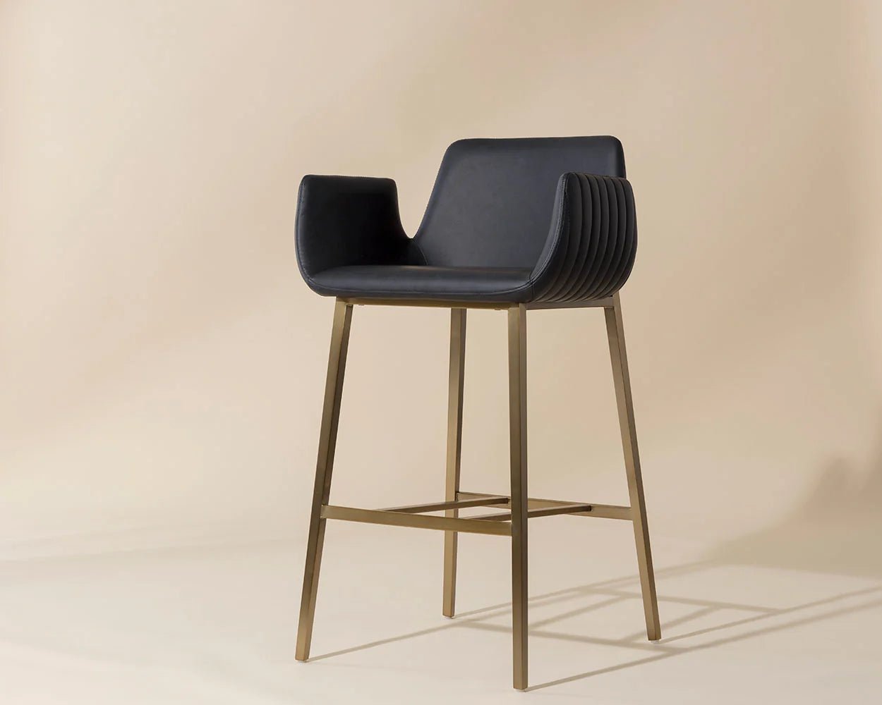 Lucano Barstool - Bravo Black - Central Designs