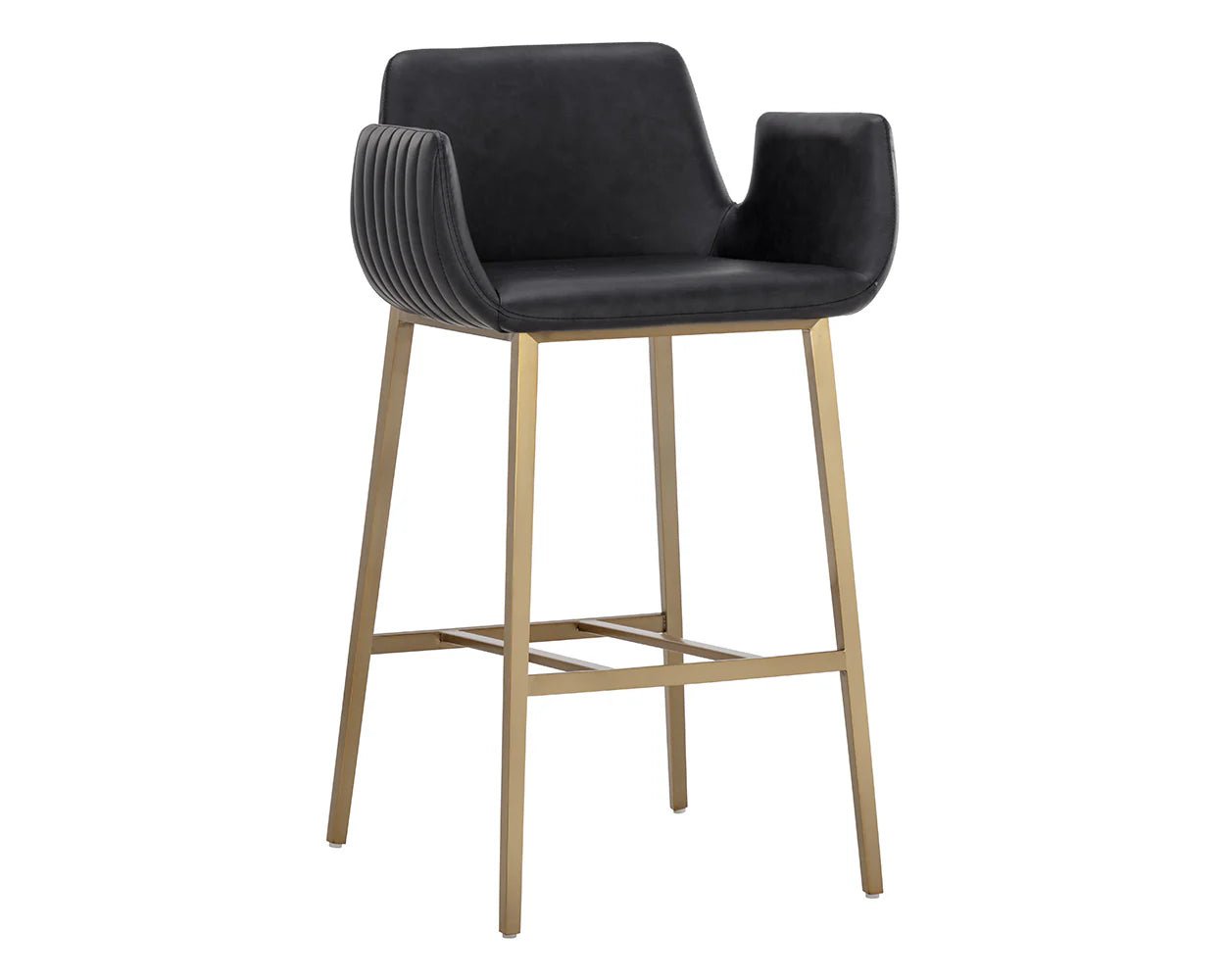 Lucano Barstool - Bravo Black - Central Designs