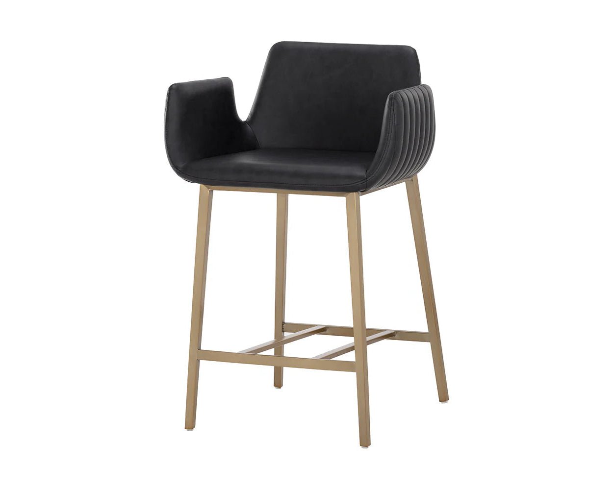 Lucano Counter Stool - Bravo Black - Central Designs