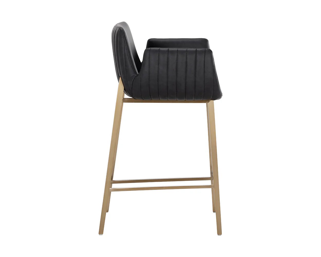 Lucano Counter Stool - Bravo Black - Central Designs