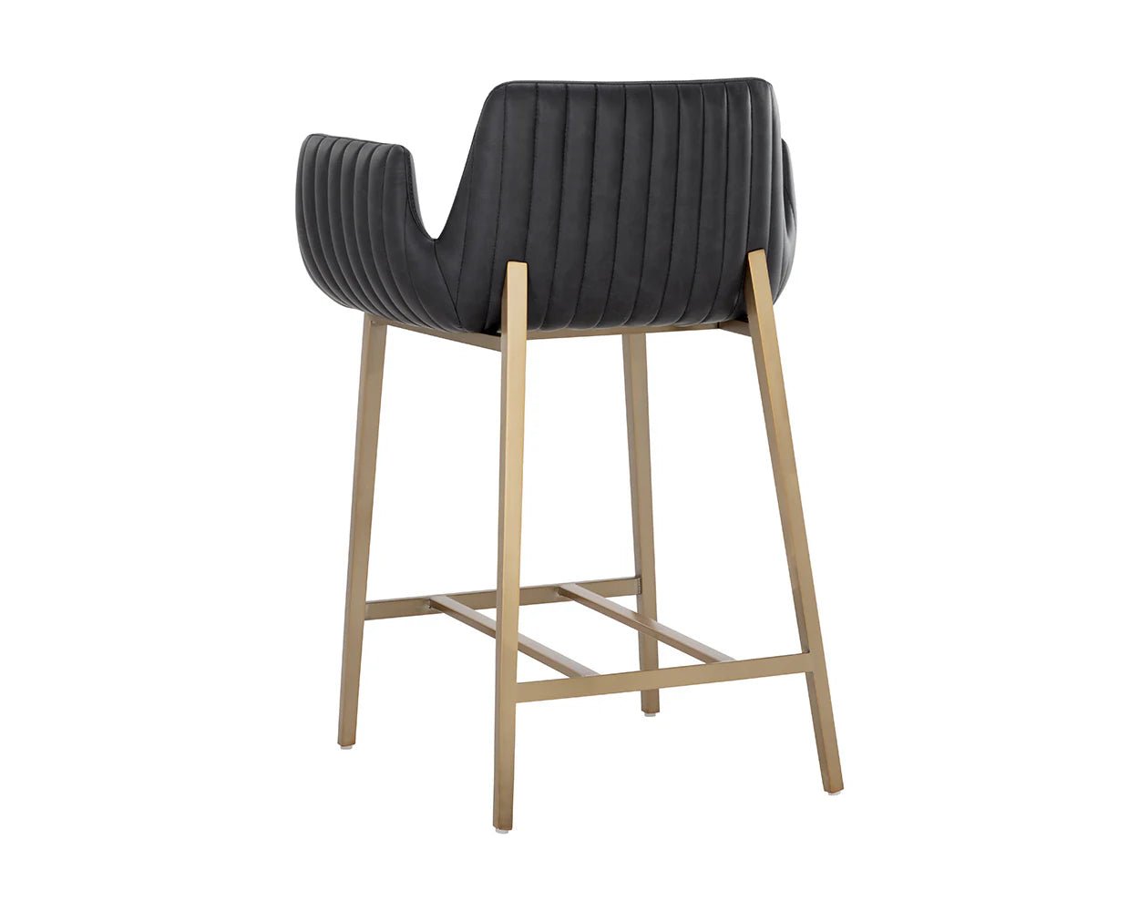 Lucano Counter Stool - Bravo Black - Central Designs