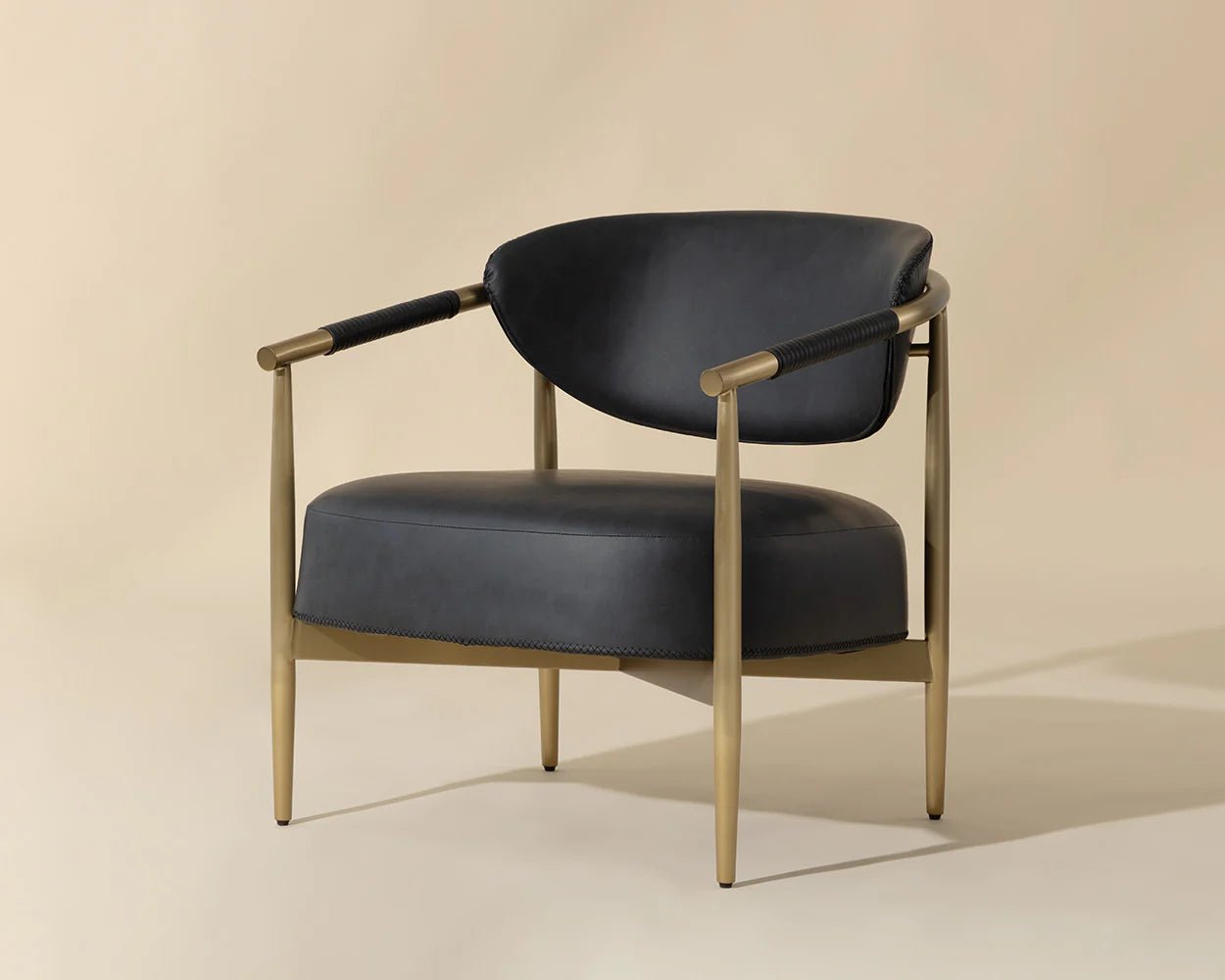 Heloise Lounge Chair - Bravo Black - Central Designs