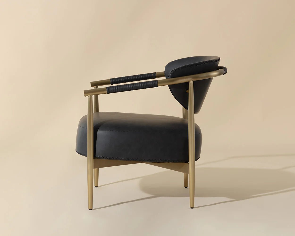 Heloise Lounge Chair - Bravo Black - Central Designs
