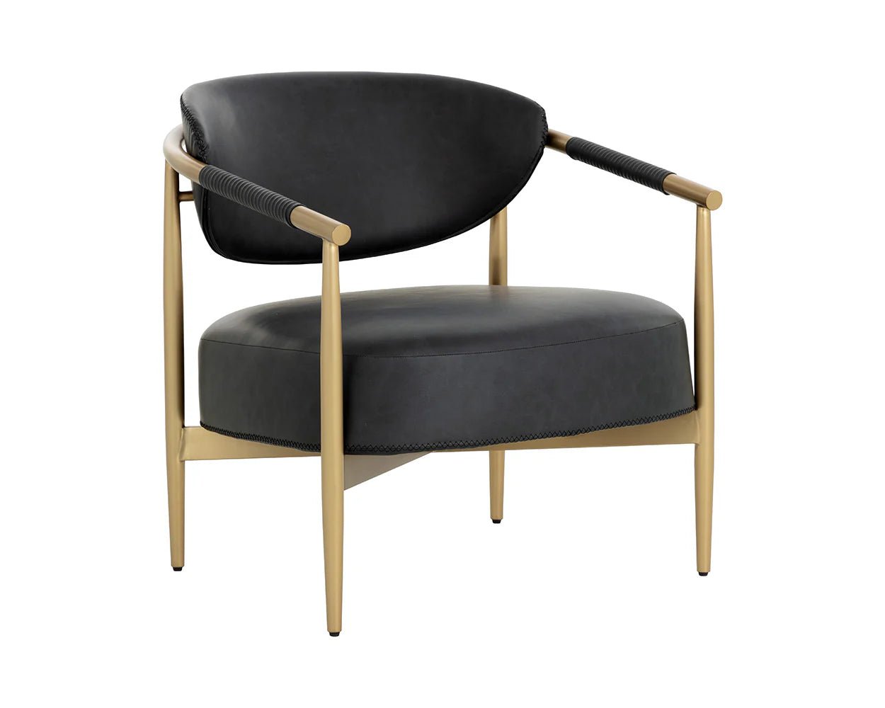 Heloise Lounge Chair - Bravo Black - Central Designs