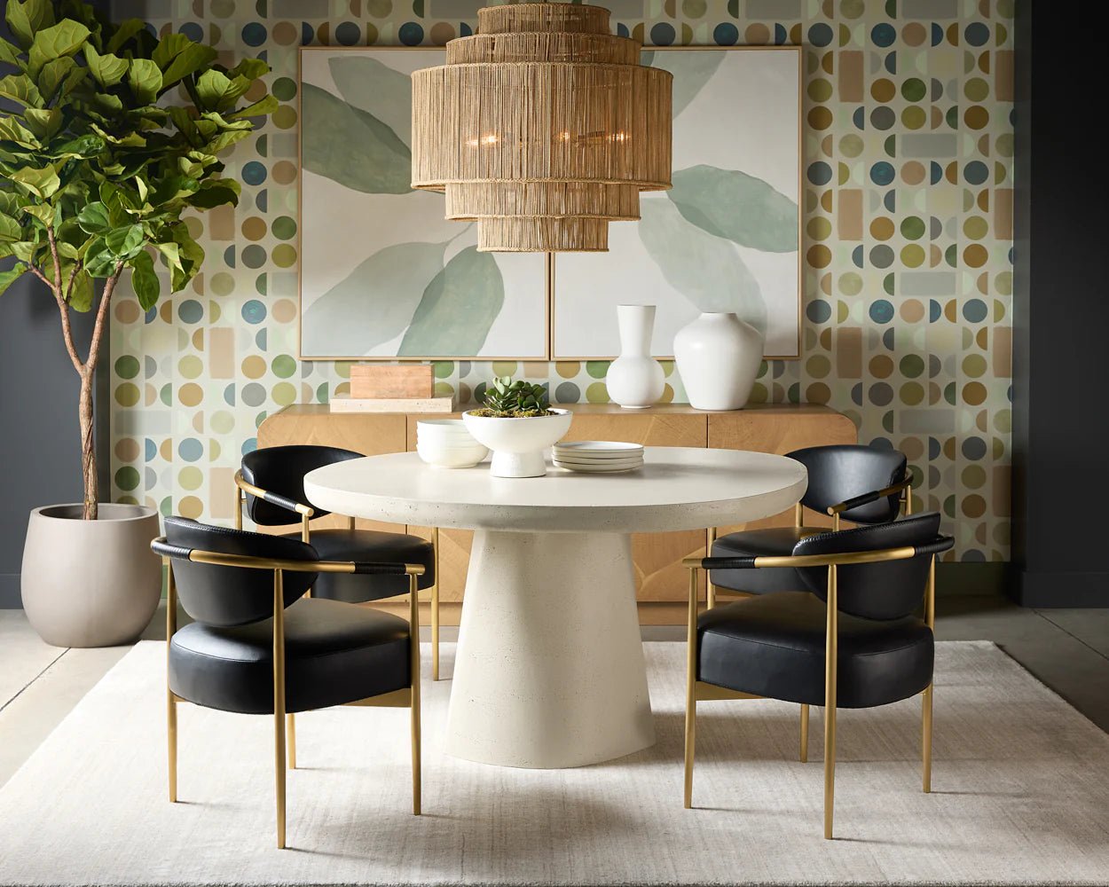 Heloise Dining Armchair - Bravo Black - Central Designs