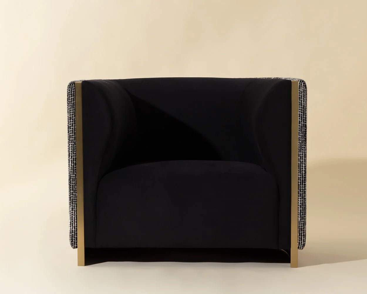 Larron Armchair - Abbington Black / Hobbes Night - Central Designs