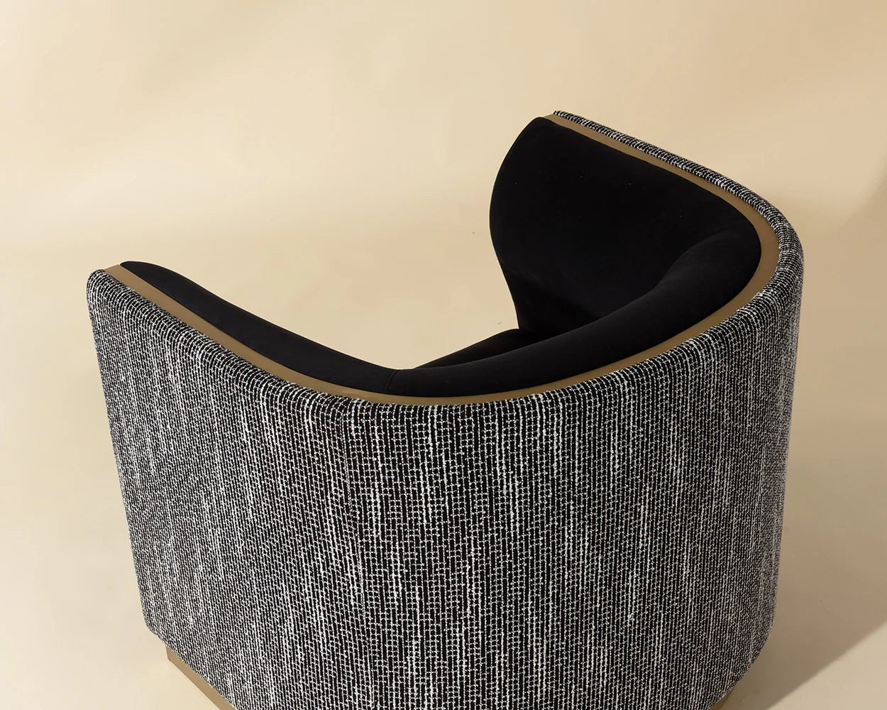 Larron Armchair - Abbington Black / Hobbes Night - Central Designs