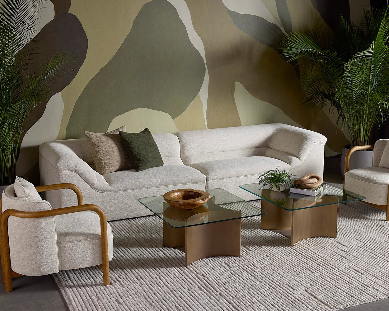Gladys Sofa - Dove Cream - Central Designs