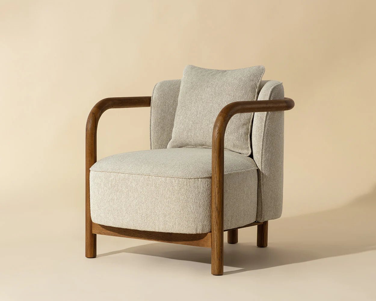 Beatrice Lounge Chair - Dove Cream - Central Designs