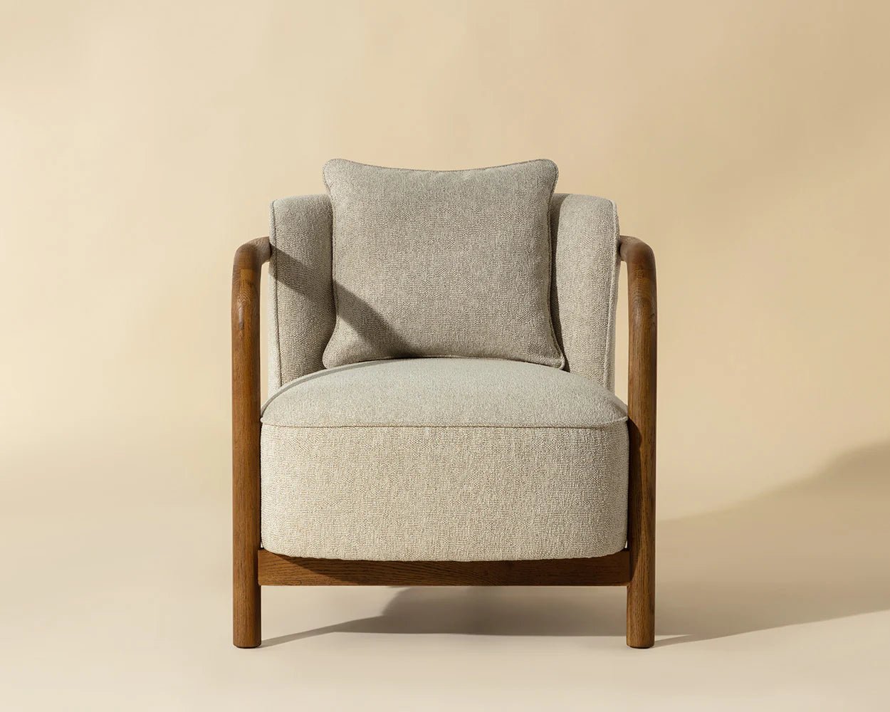 Beatrice Lounge Chair - Dove Cream - Central Designs