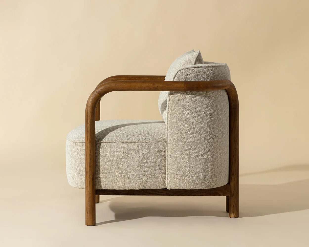 Beatrice Lounge Chair - Dove Cream - Central Designs