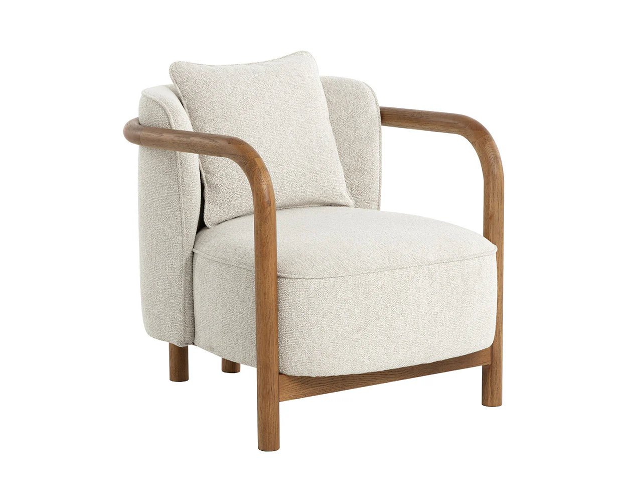 Beatrice Lounge Chair - Dove Cream - Central Designs