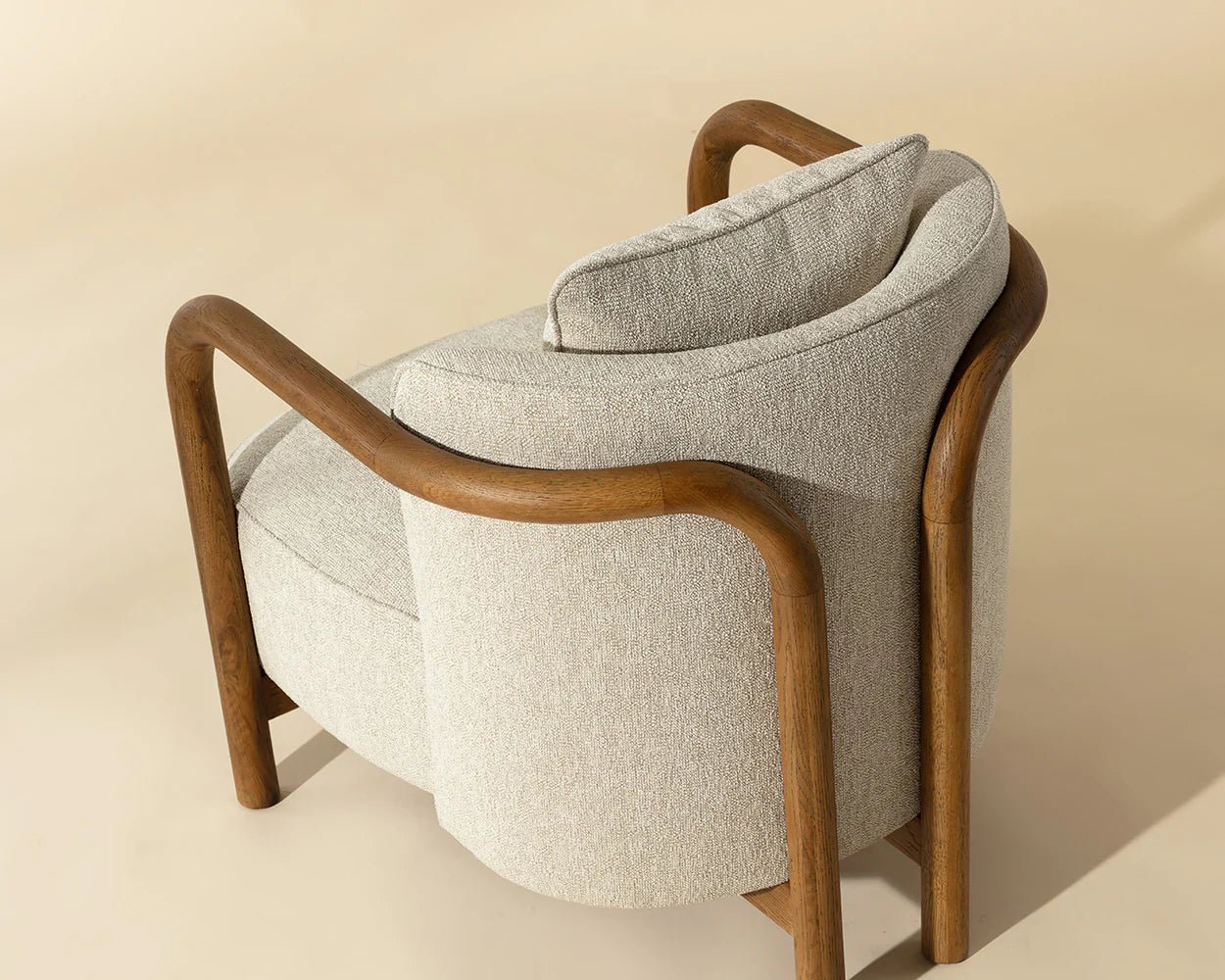 Beatrice Lounge Chair - Dove Cream - Central Designs