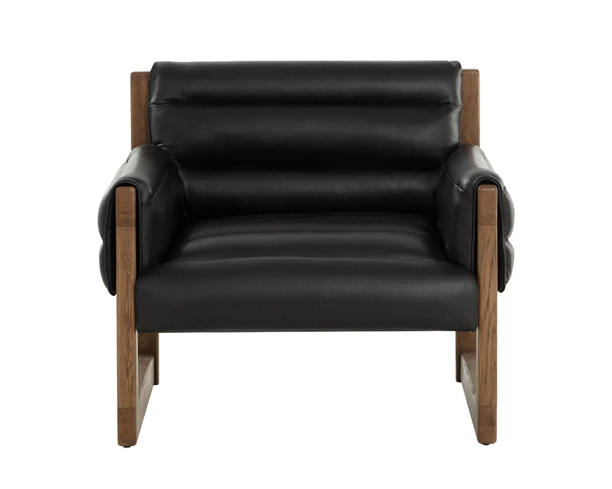 Ferguson Lounge Chair - Vintage Black Night Leather - Central Designs