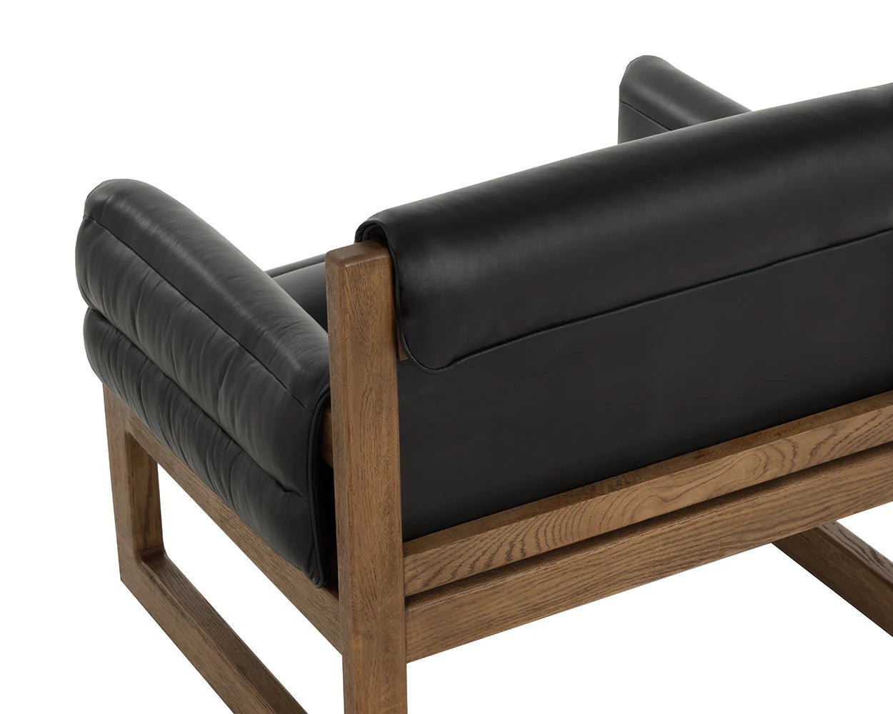 Ferguson Lounge Chair - Vintage Black Night Leather - Central Designs