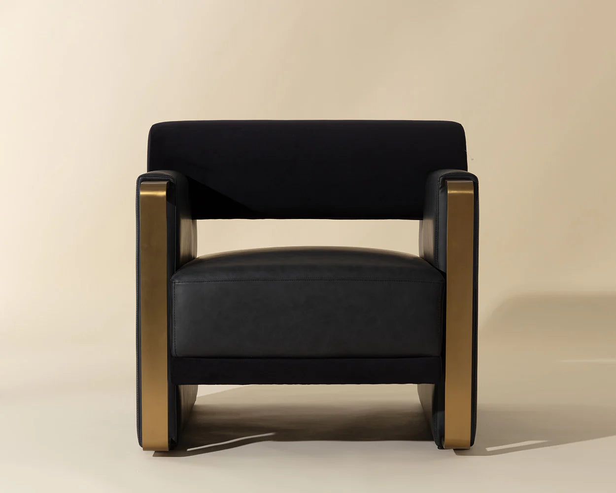 Edgar Lounge Chair - Bravo Black / Abbington Black