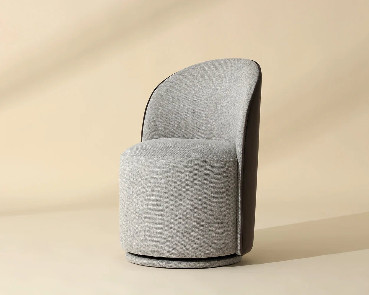 Cavoli Swivel Dining Chair - Belfast Heather Grey / Meg Ash - Central Designs