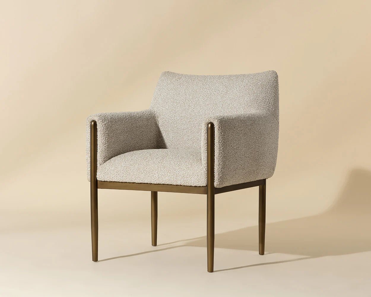 Olea Dining Armchair - Santa Cruz Oatmeal - Central Designs
