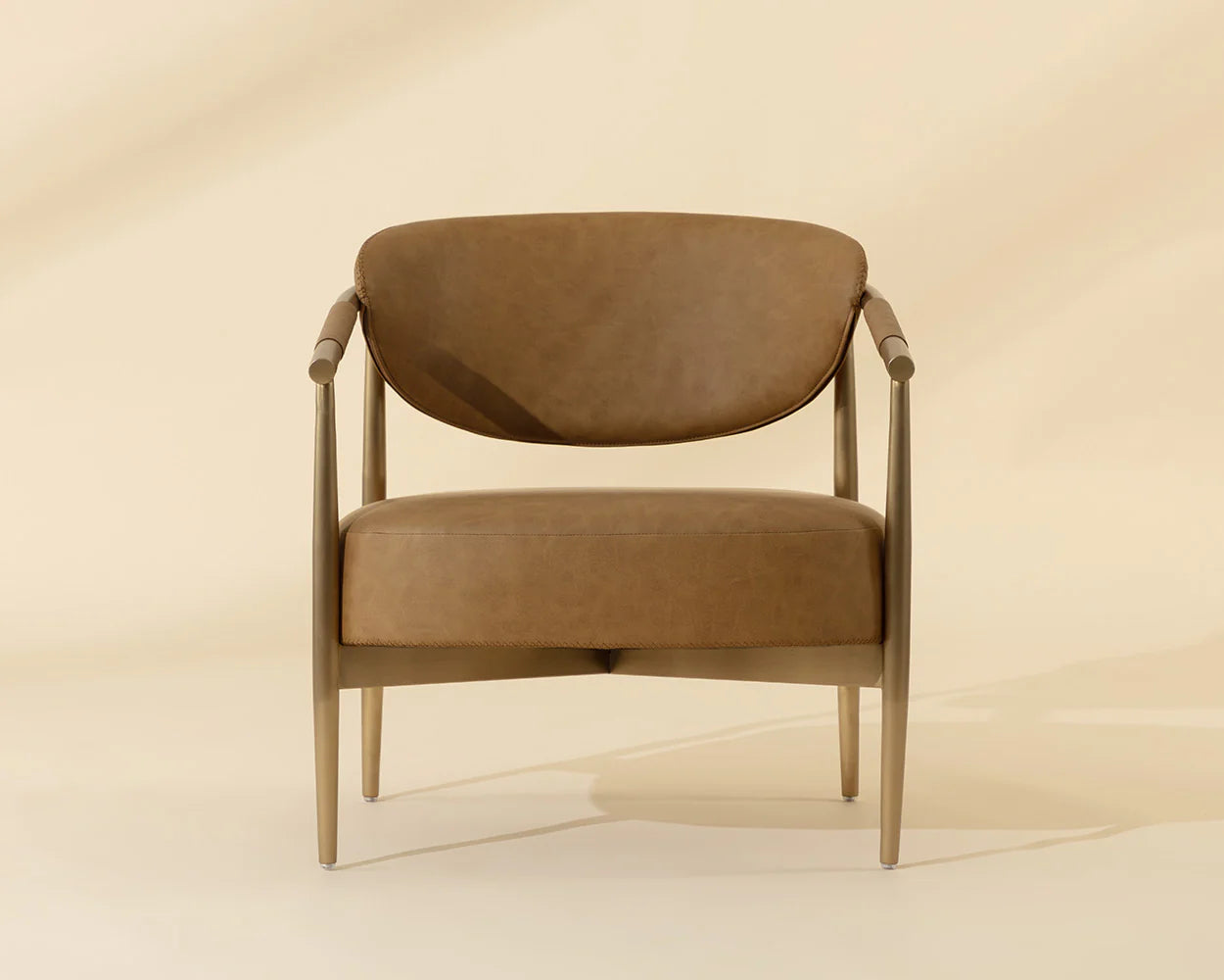 Heloise Lounge Chair - Milliken Cognac