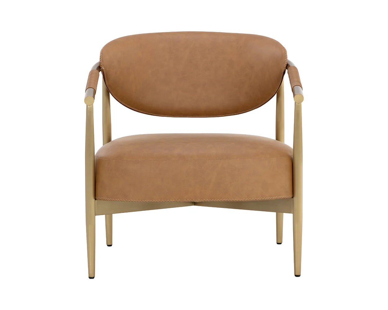Heloise Lounge Chair - Milliken Cognac - Central Designs